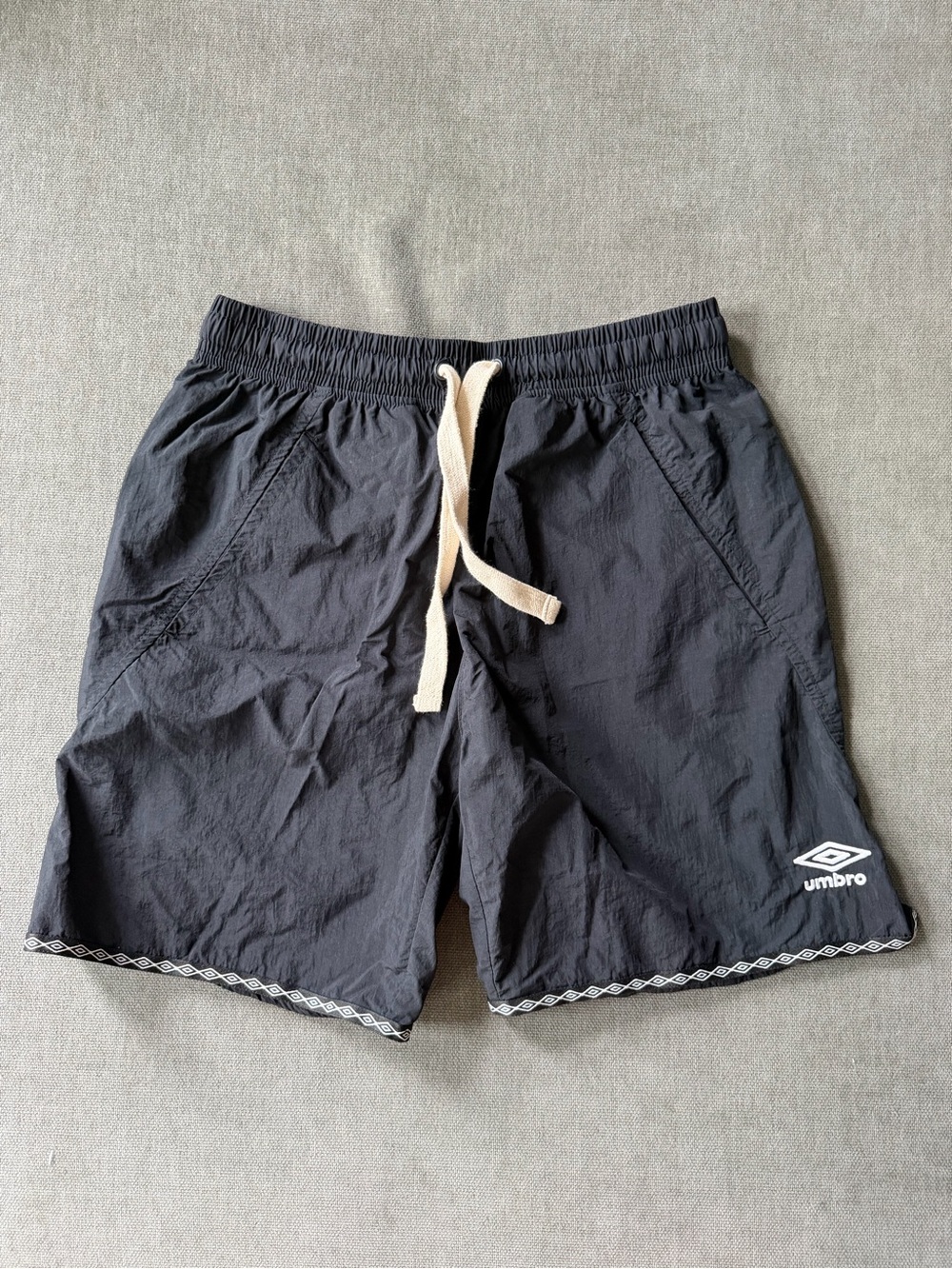 Vintage Umbro Athletic Shorts Long Inseam Black S